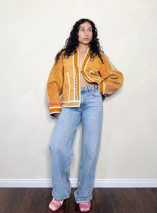 Good Karma | Raglan Sleeve Kantha Jacket