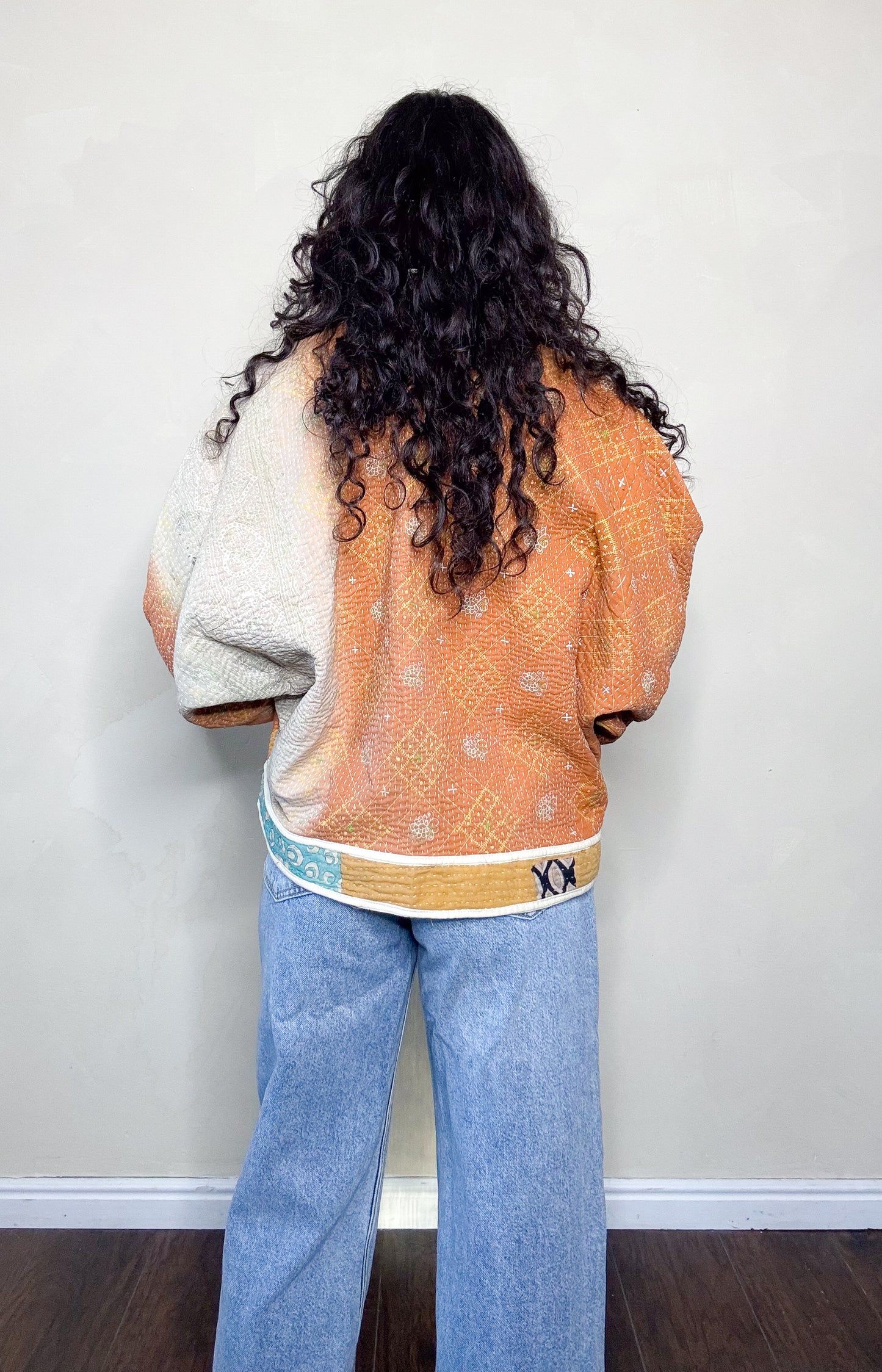 Good Karma | Raglan Sleeve Cropped Kantha Jacket| Reversible