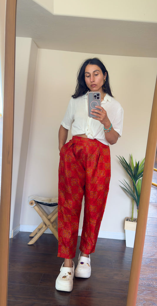 Take It Easy | Silk Harem Pants