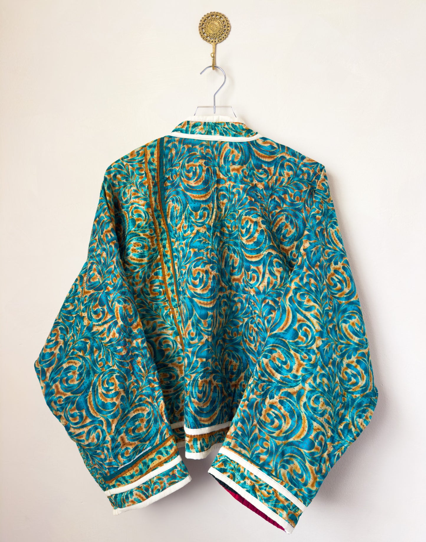 Good Karma | Raglan Sleeve Cropped Kantha Jacket | Reversible