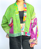 Paradise Raglan Sleeve Reversible Kantha Jacket