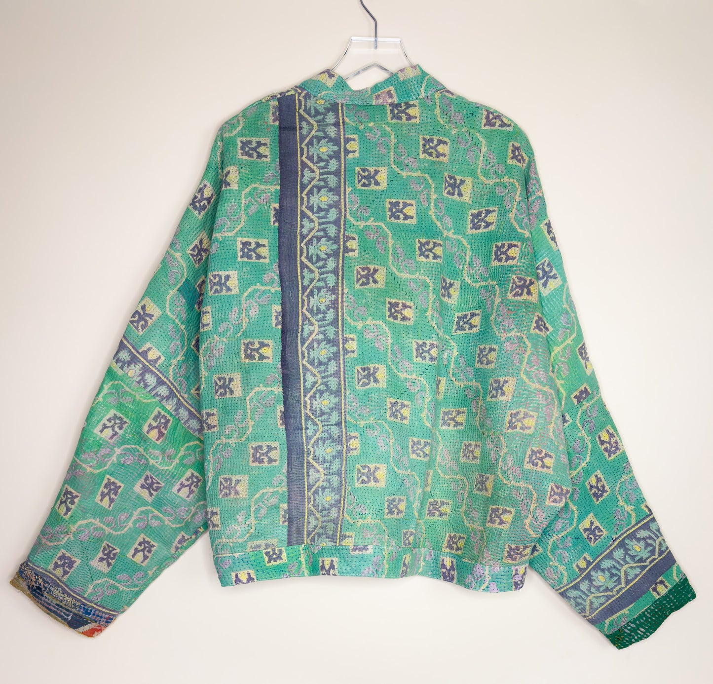 Ophelia | Raglan Sleeve Cropped Upcycled Indian Quilt Jacket