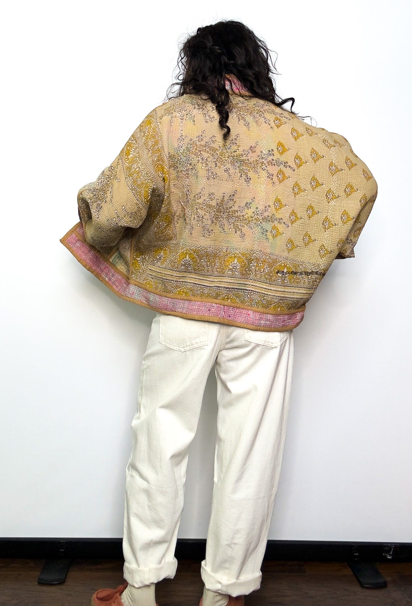 Dreams Come True | Raglan Sleeve Cropped Kantha Quilt Jacket