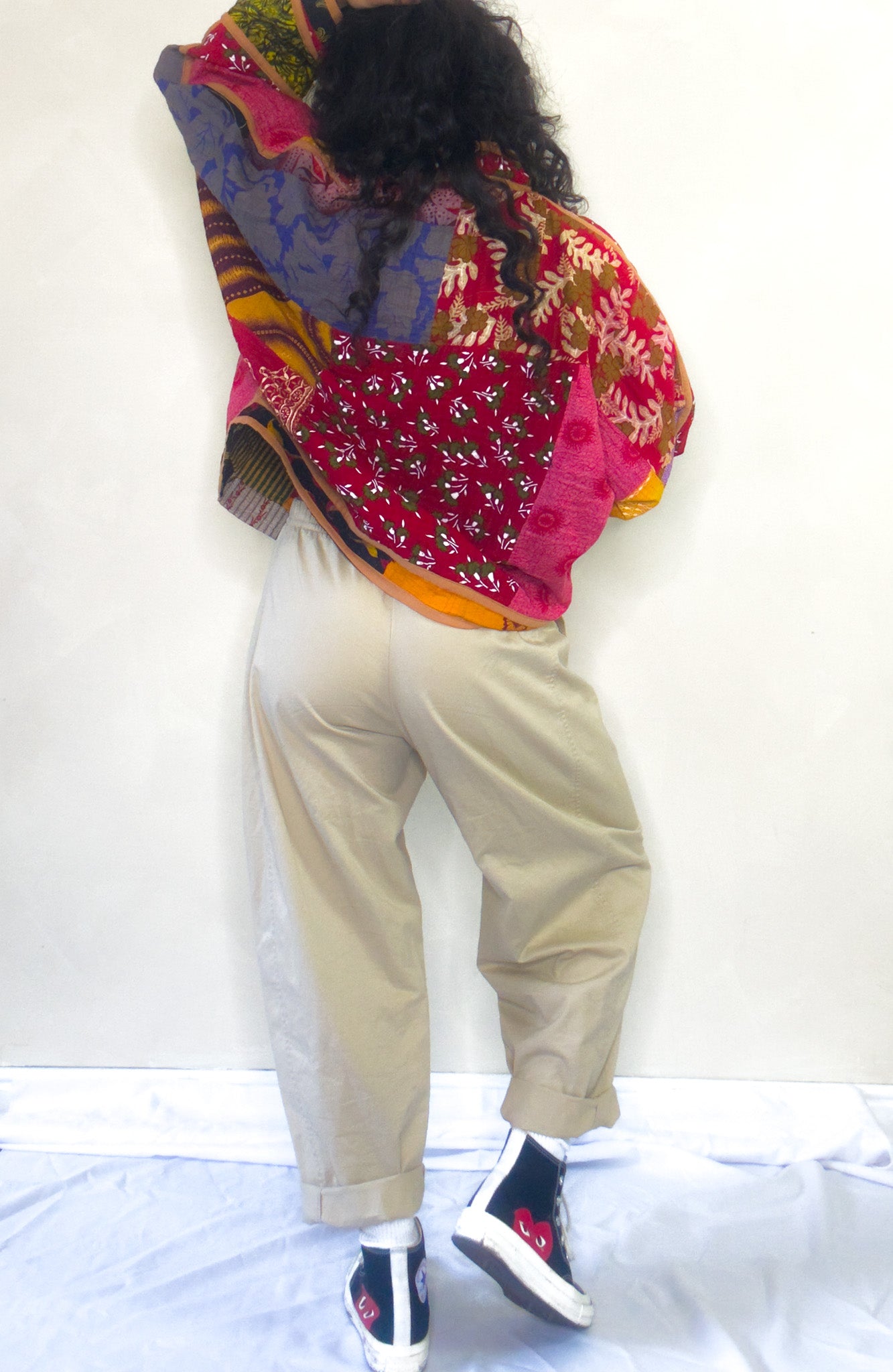 Captivate | Raglan Sleeve Cropped Kantha Jacket