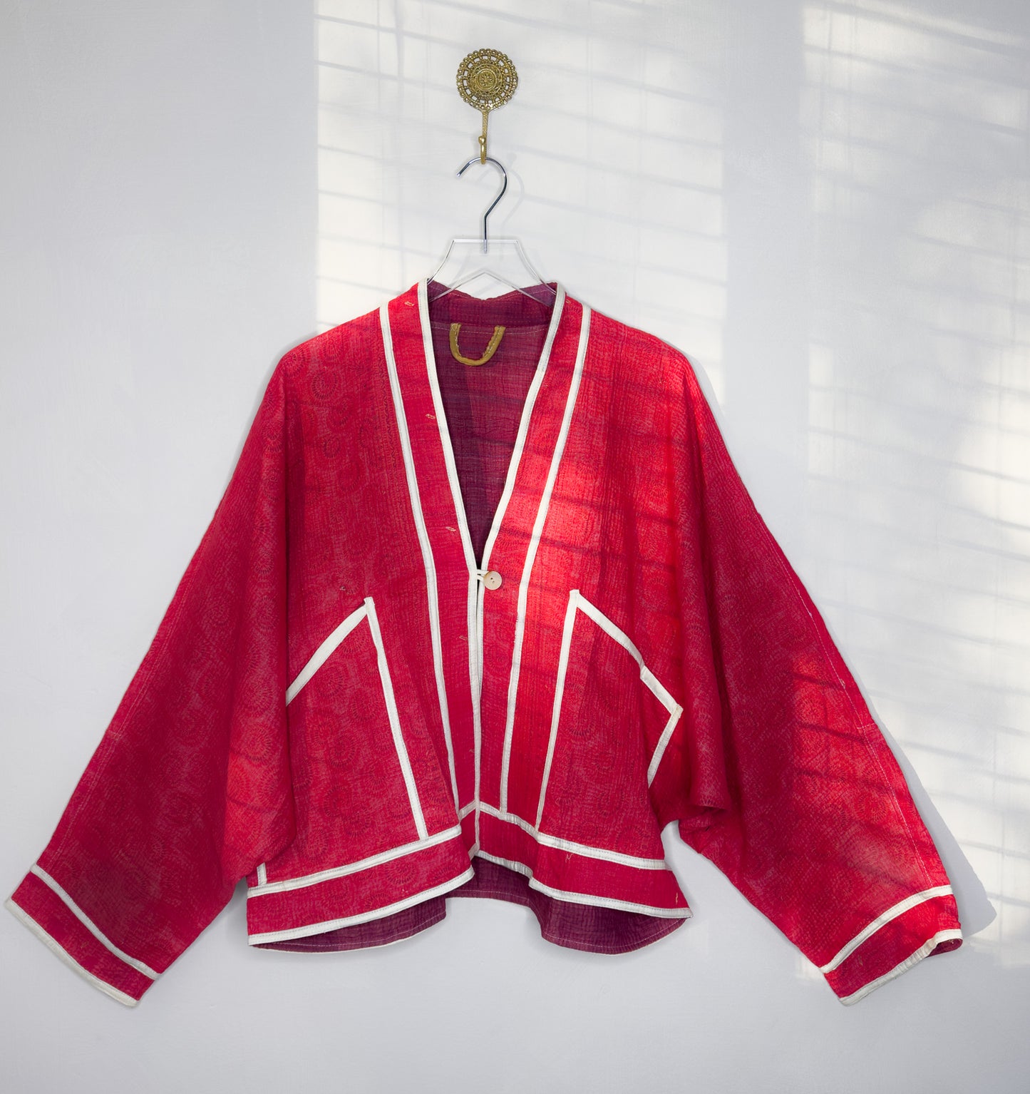 Good Karma | Raglan Sleeve Cropped Kantha QuiltJacket