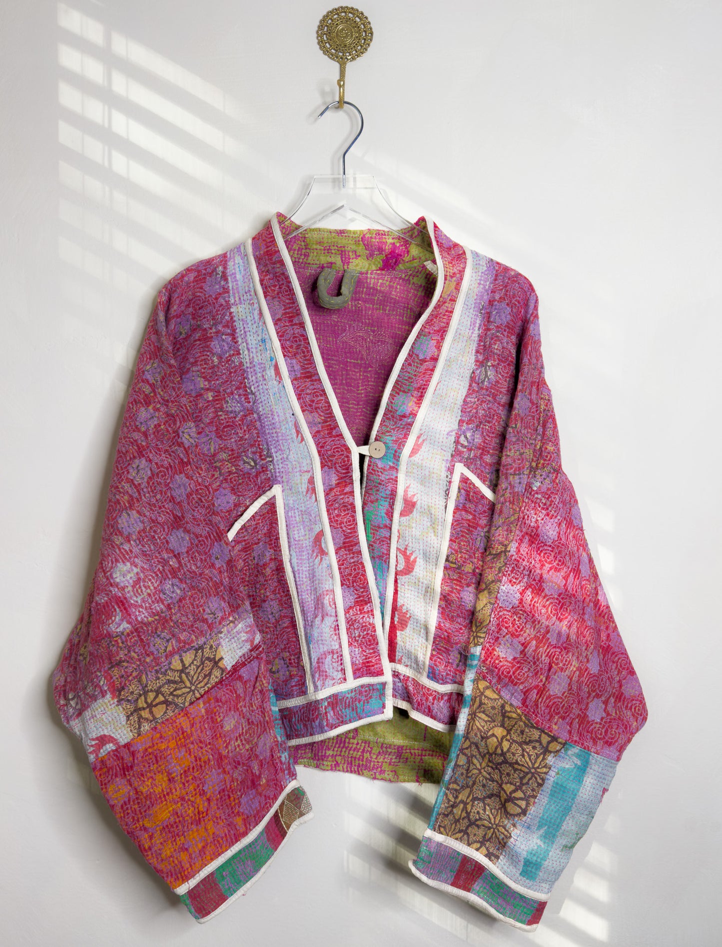 Good Karma | Raglan Sleeve Cropped Kantha Quilt Jacket