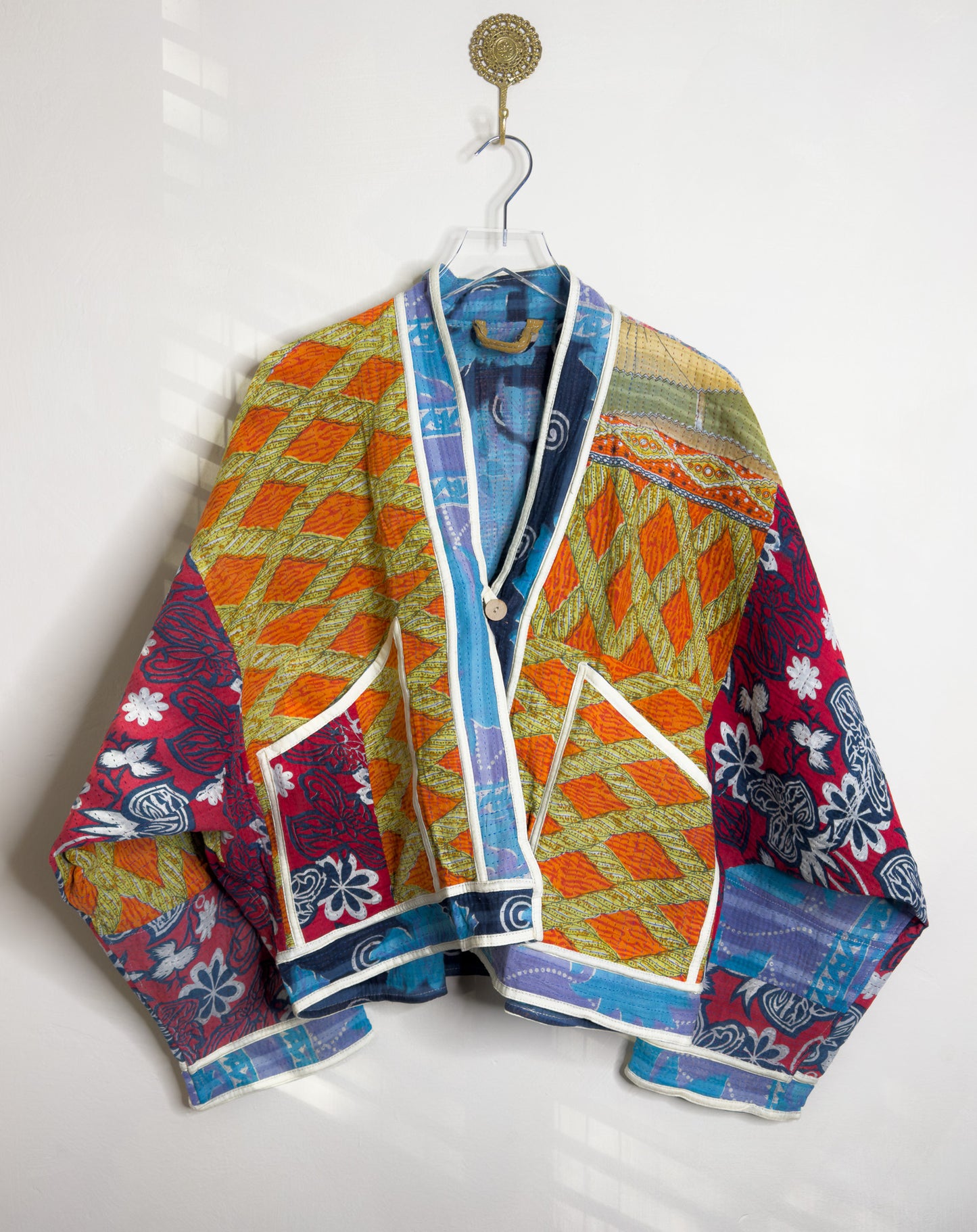Good Karma | Raglan Sleeve Cropped Kantha Jacket