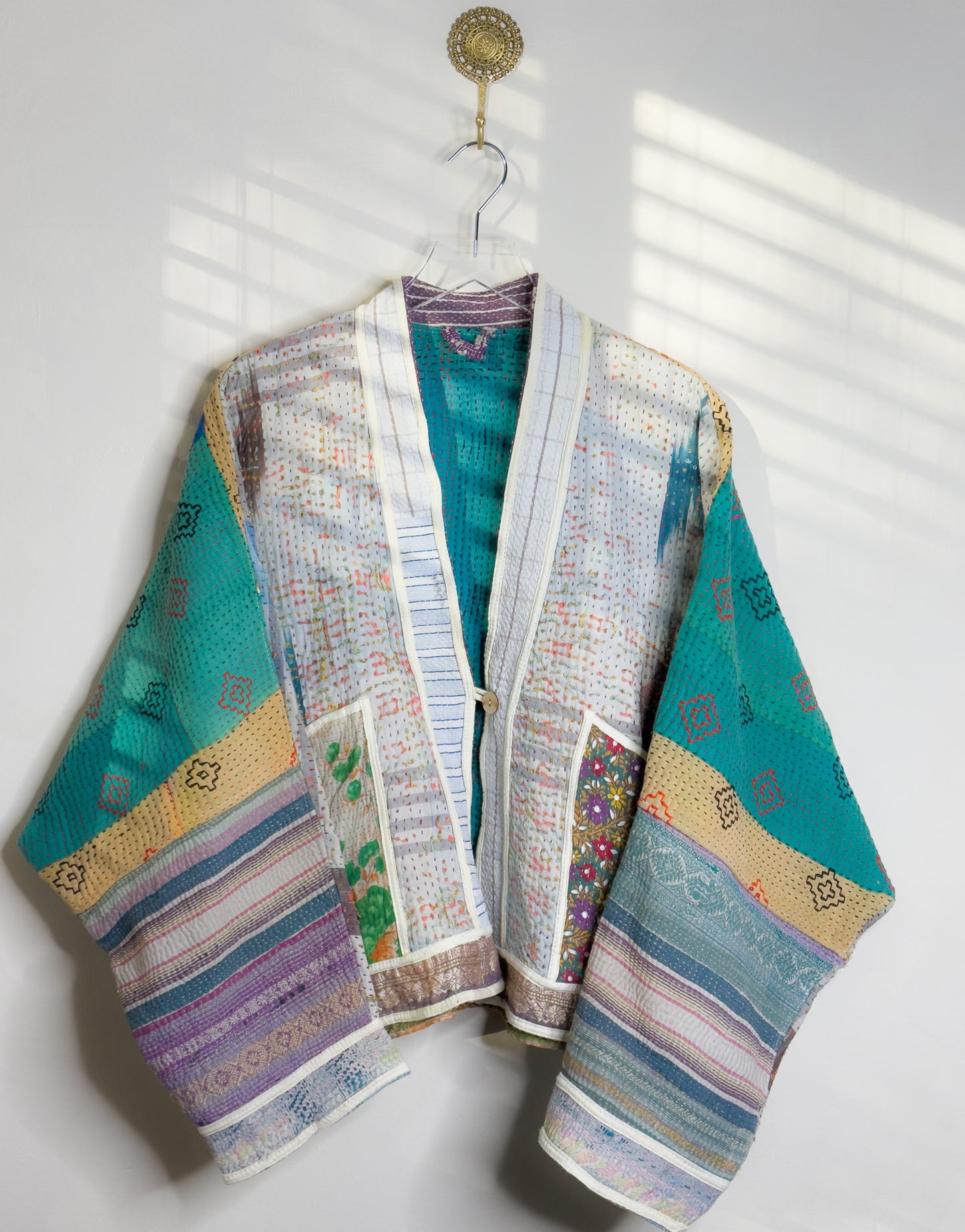 Good Karma | Raglan Sleeve Cropped Kantha Quilt Jacket