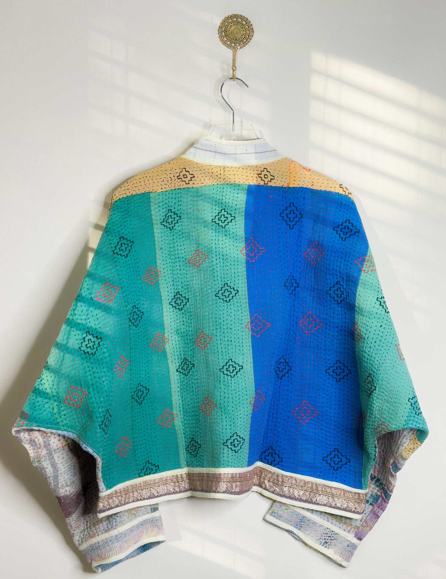 Good Karma | Raglan Sleeve Cropped Kantha Quilt Jacket