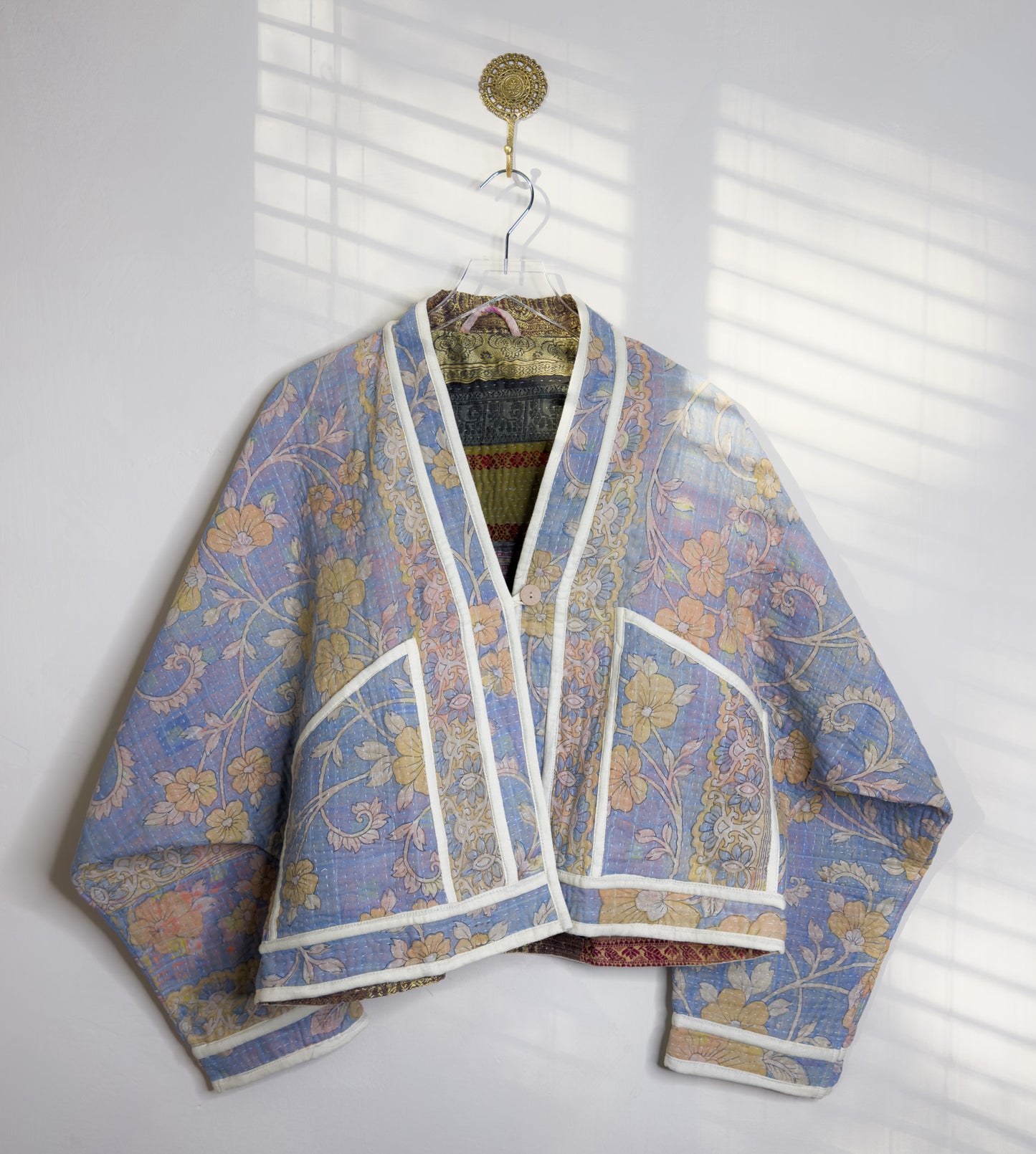 Good Karma | Raglan Sleeve Cropped Kantha Jacket