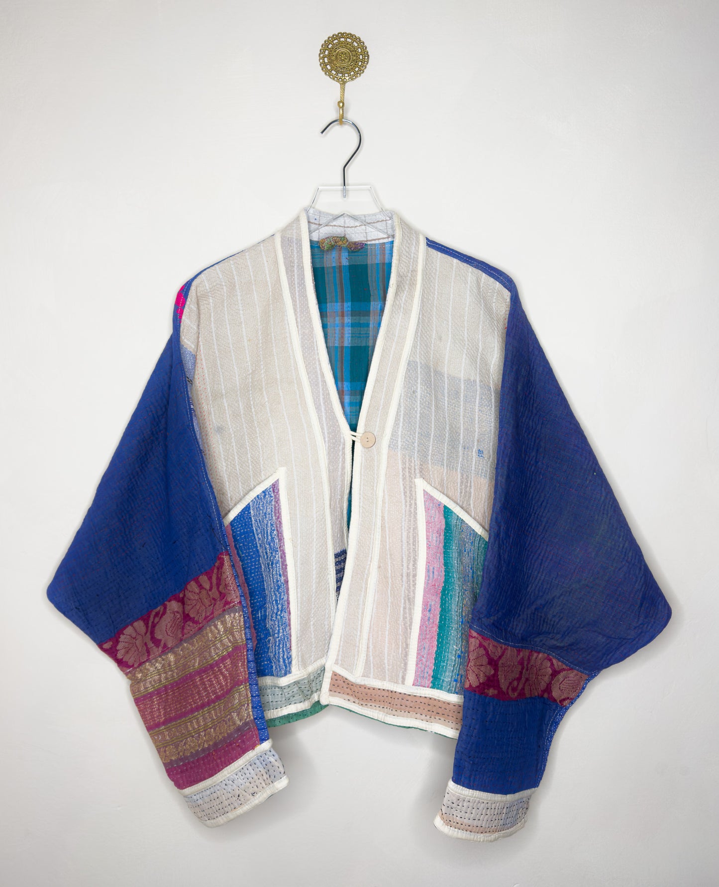 Good Karma | Raglan Sleeve Cropped Kantha Quilt Jacket