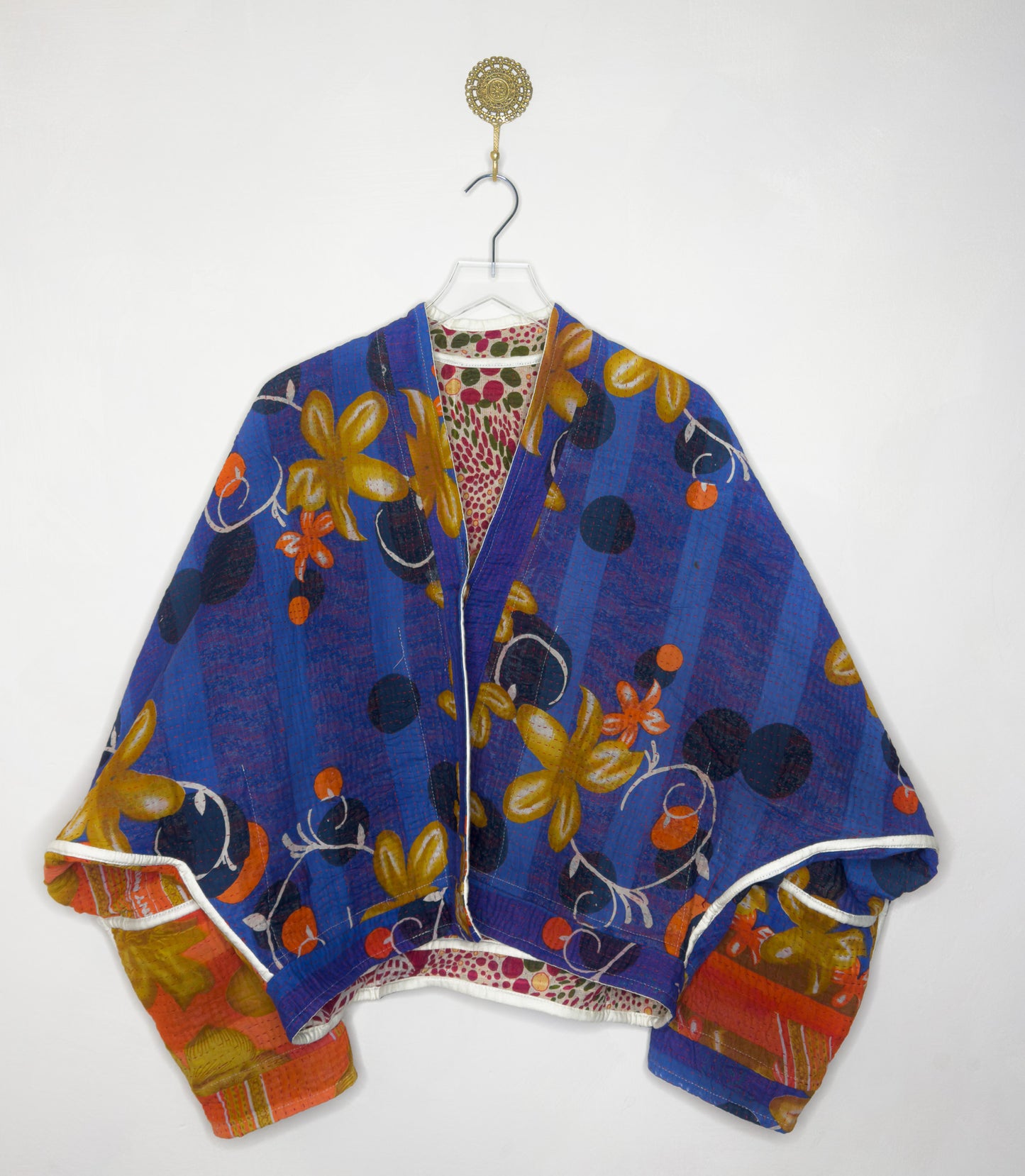 Good Karma | Raglan Sleeve Cropped Kantha Jacket