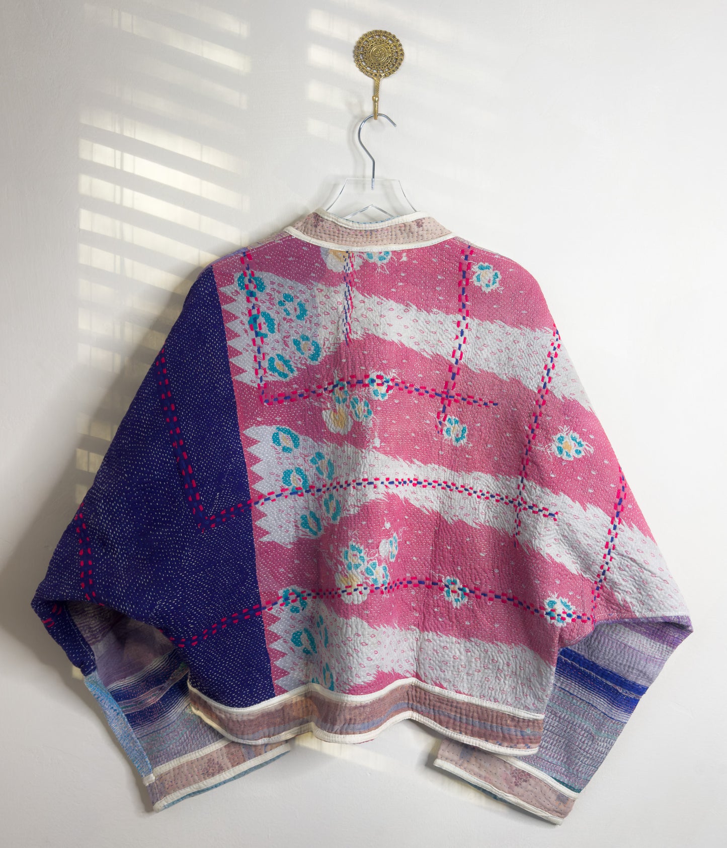 Good Karma | Raglan Sleeve Cropped Kantha Quilt Jacket| Reversible