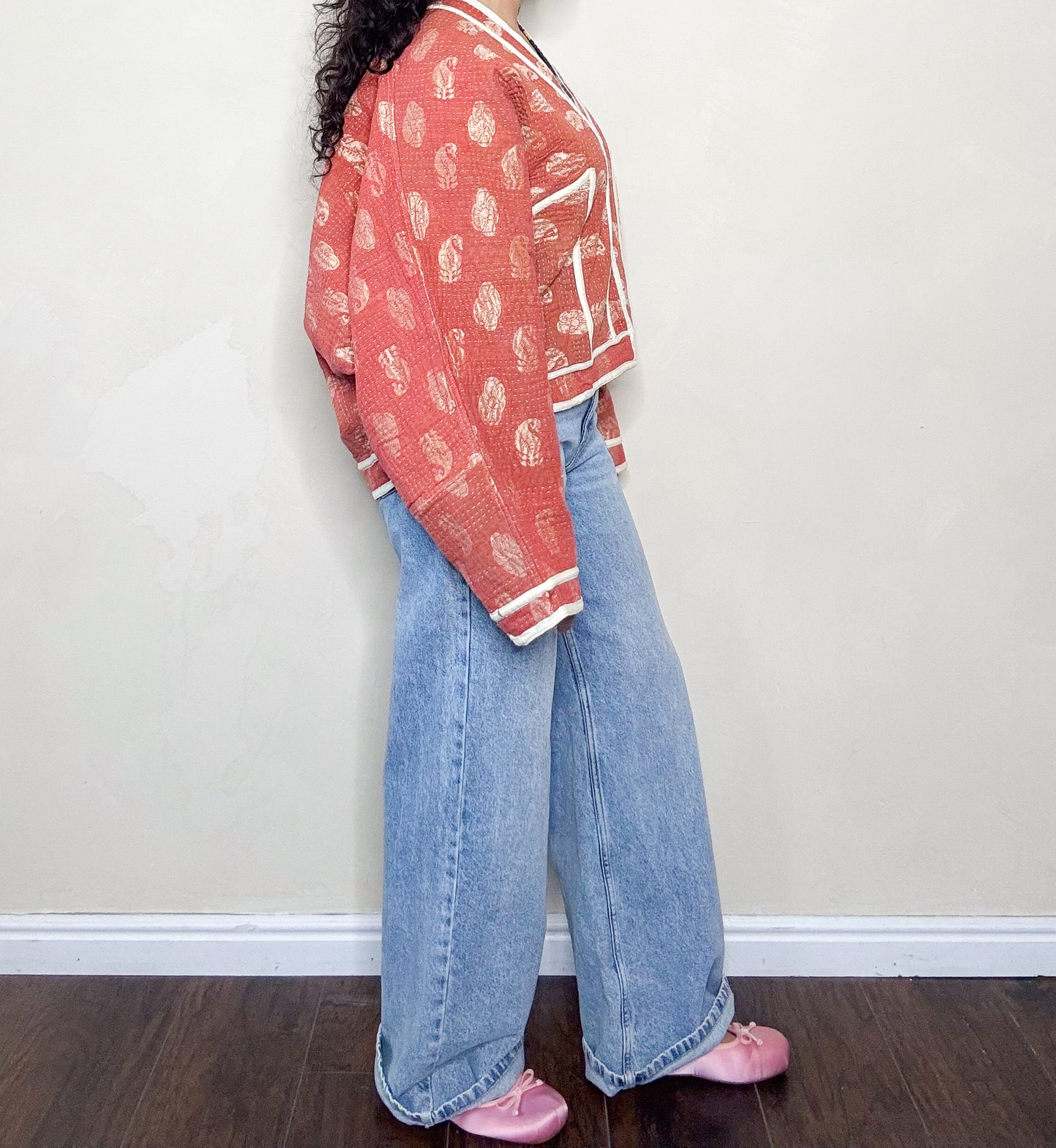 Good Karma | Raglan Sleeve Cropped Kantha Jacket