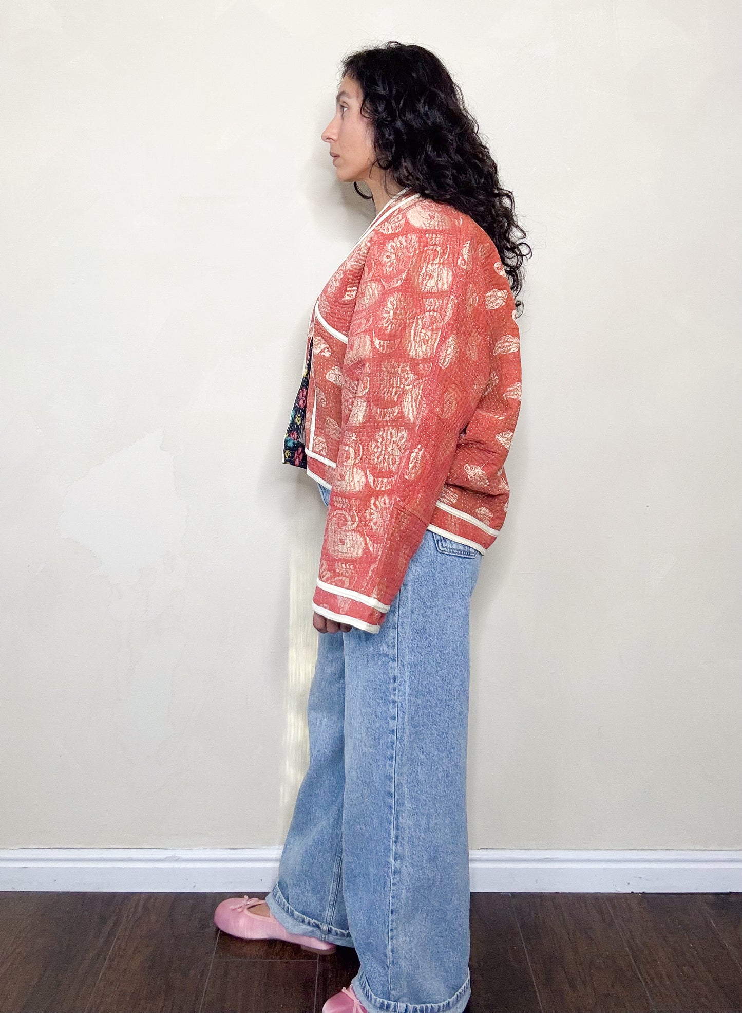 Good Karma | Raglan Sleeve Cropped Kantha Jacket