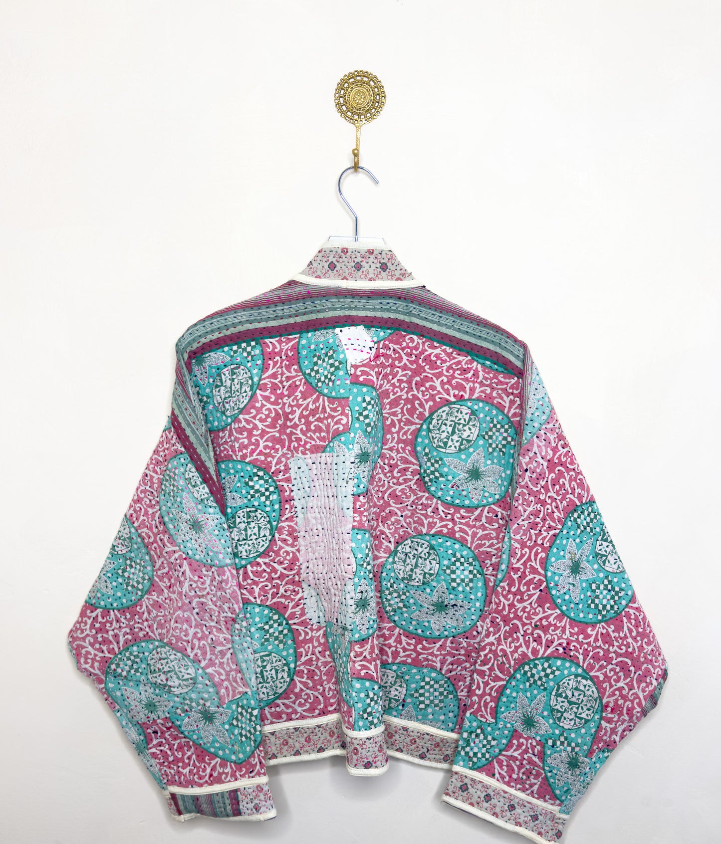 Good Karma | Raglan Sleeve Cropped Kantha Jacket | Reversible