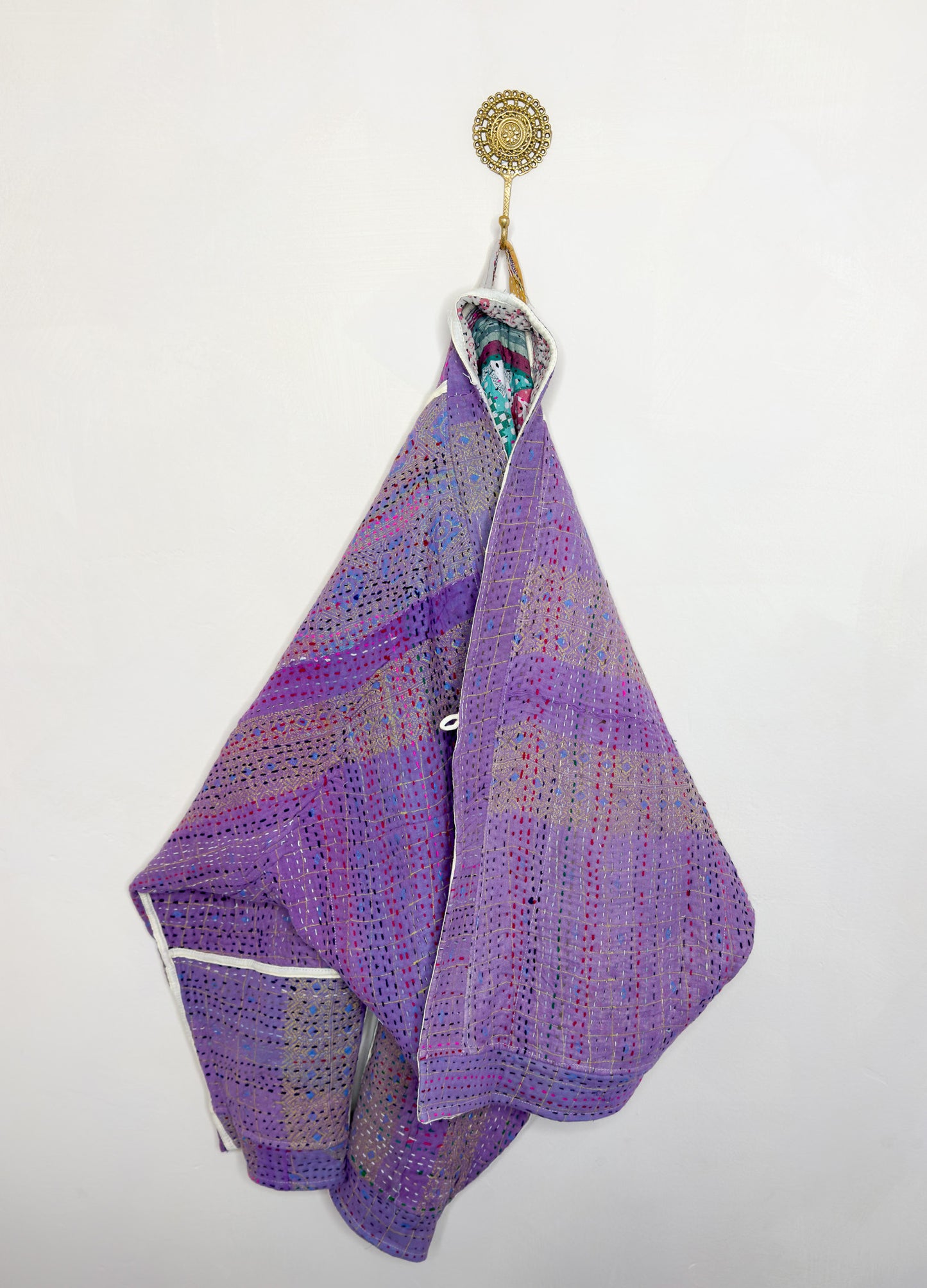 Good Karma | Raglan Sleeve Cropped Kantha Jacket | Reversible