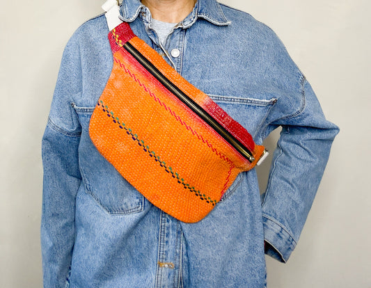 Kantha Crossbody Bag