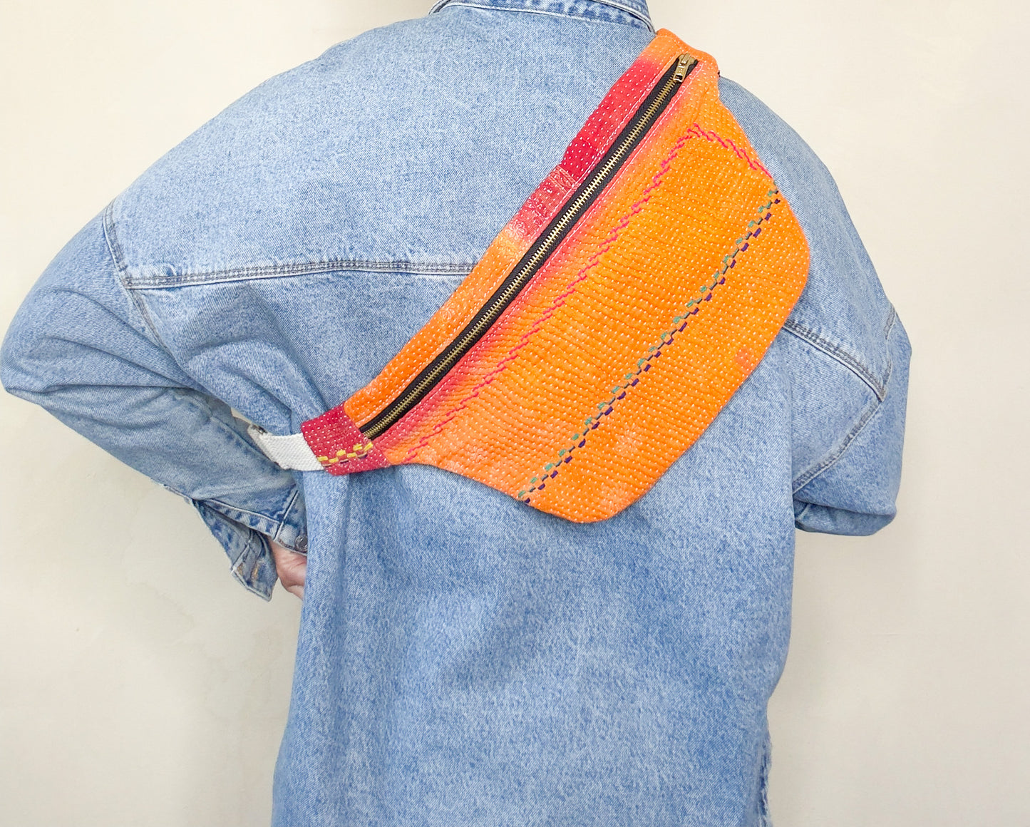 Kantha Crossbody Bag