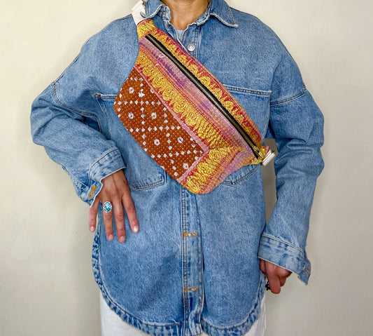 Kantha Crossbody Bag