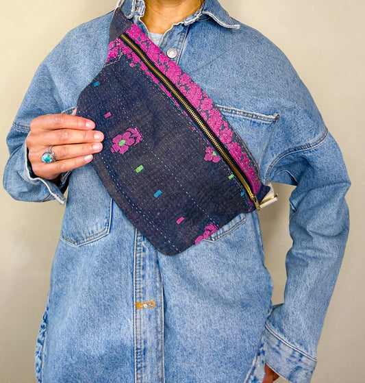 Kantha Crossbody Bag
