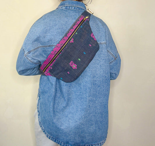 Kantha Crossbody Bag