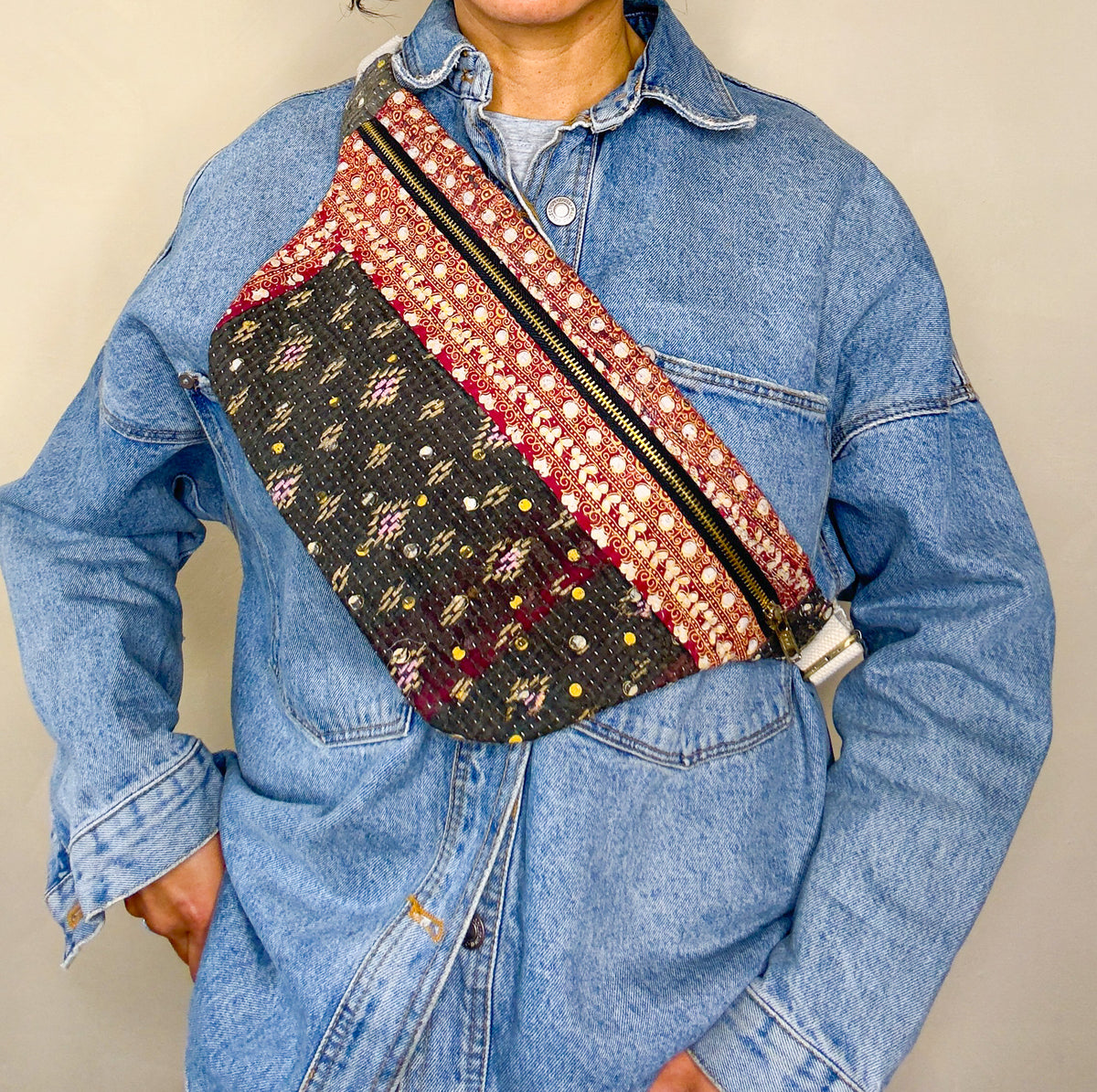 Kantha Crossbody Bag