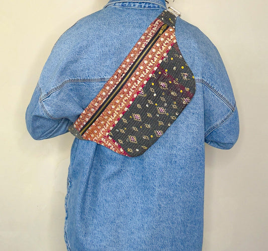 Kantha Crossbody Bag