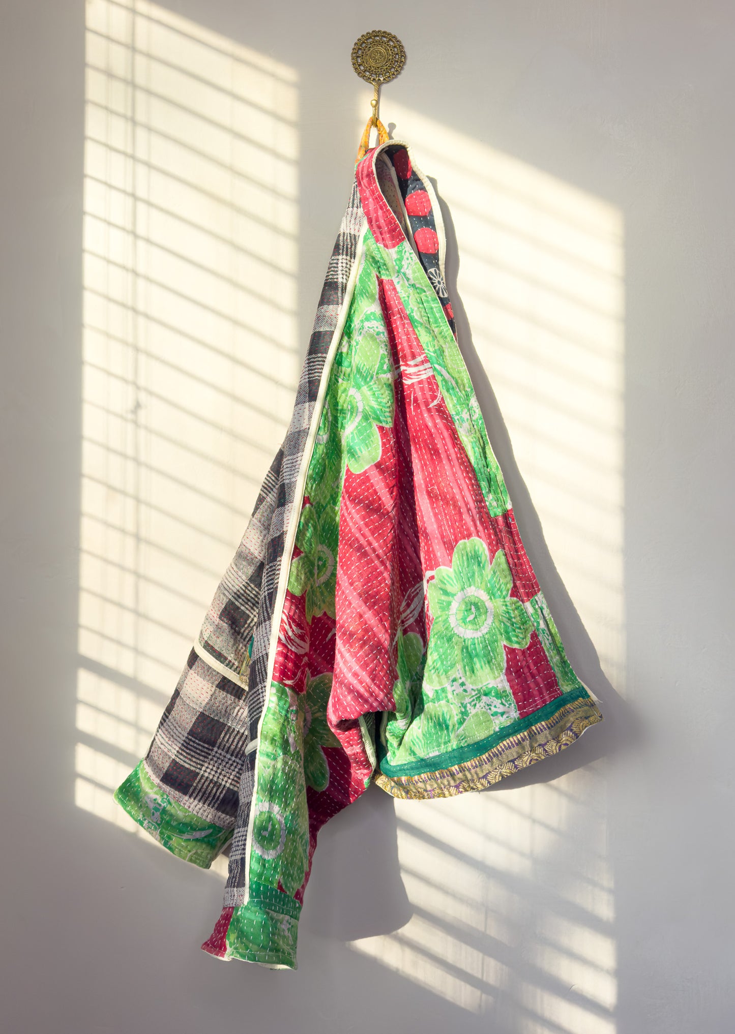 Good Karma | Raglan Sleeve Cropped Kantha Jacket | Reversible