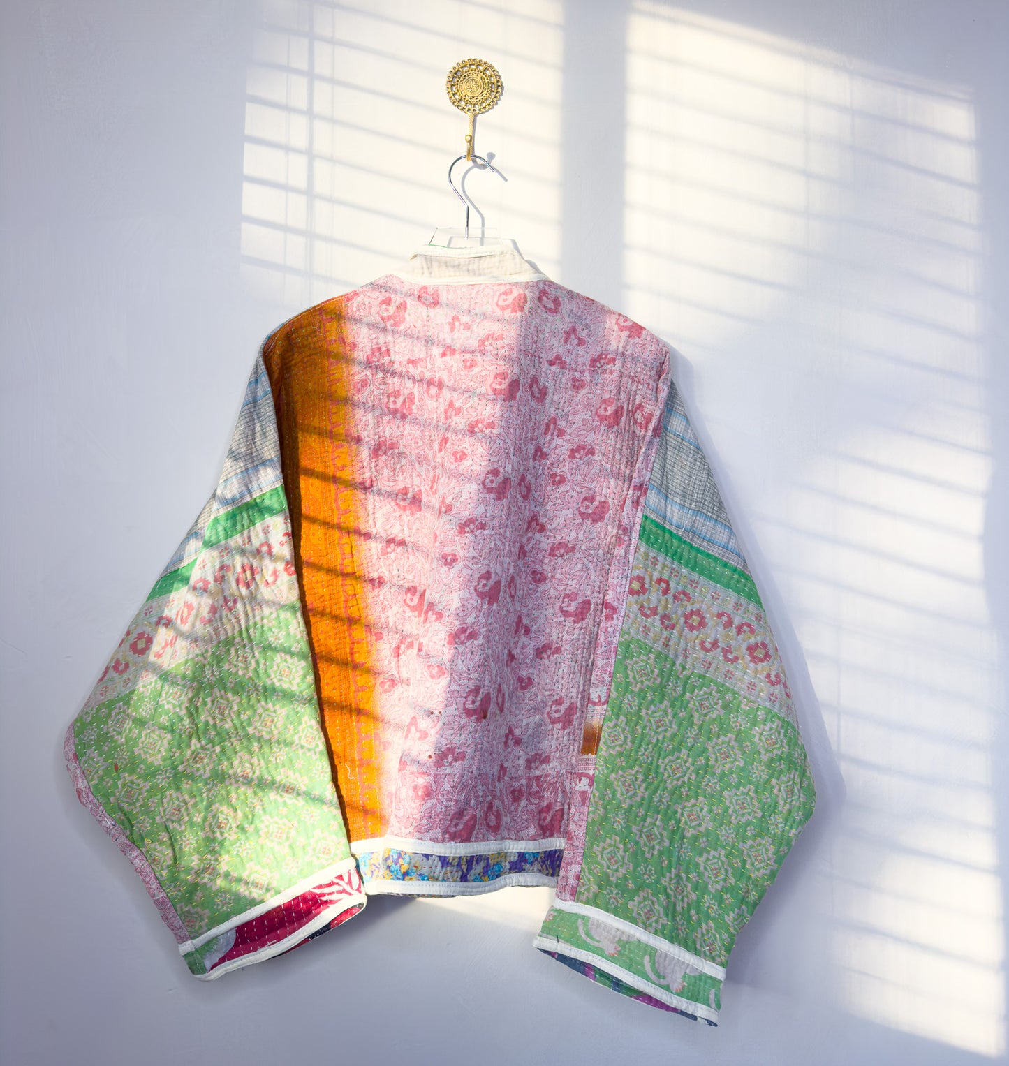 Good Karma | Raglan Sleeve Cropped Kantha Jacket | Reversible