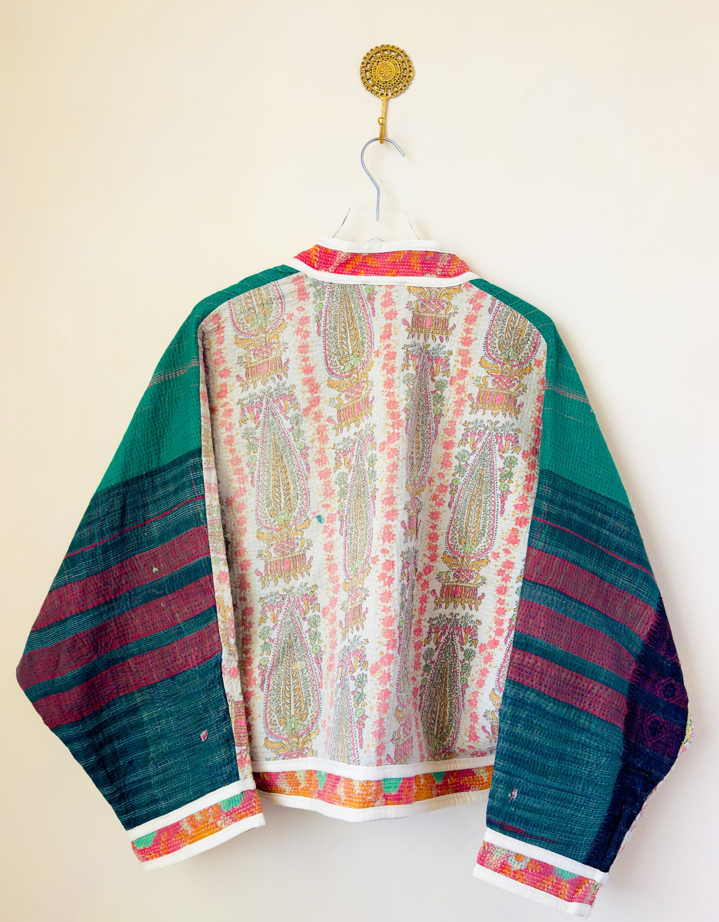 Good Karma | Raglan Sleeve Cropped Kantha Jacket | Reversible