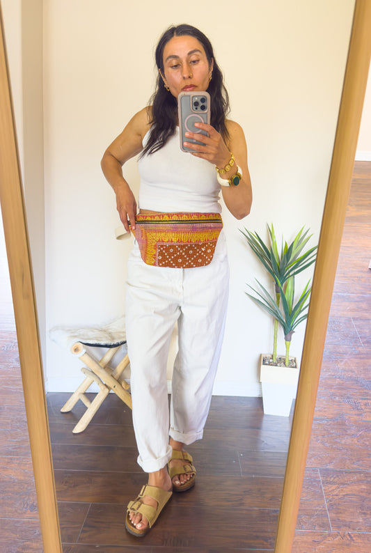 Kantha Crossbody Bag