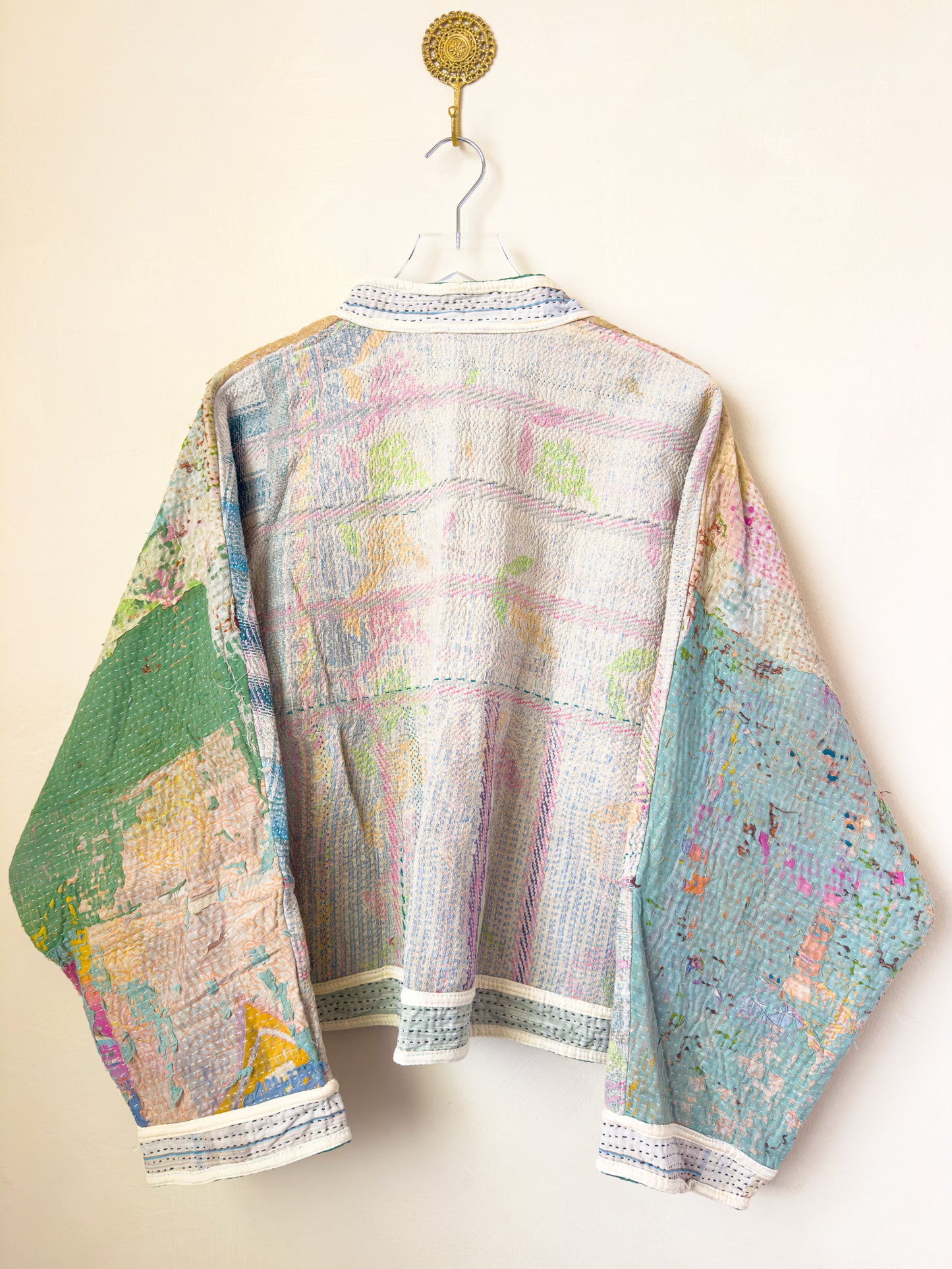 Good Karma | Raglan Sleeve Cropped Kantha Jacket | Reversible