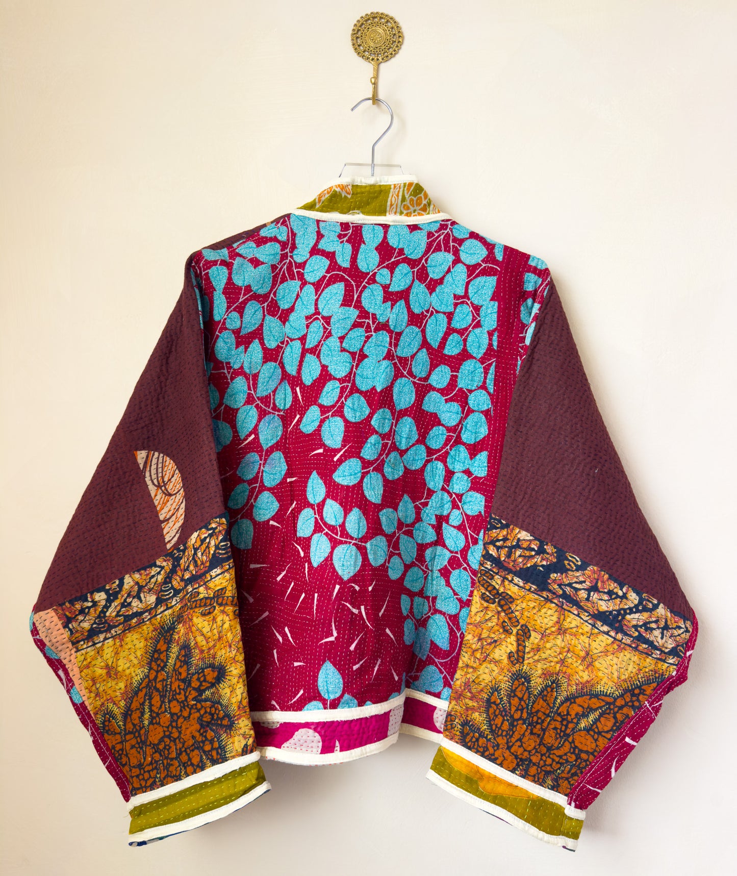 Good Karma | Raglan Sleeve Cropped Kantha Jacket | Reversible