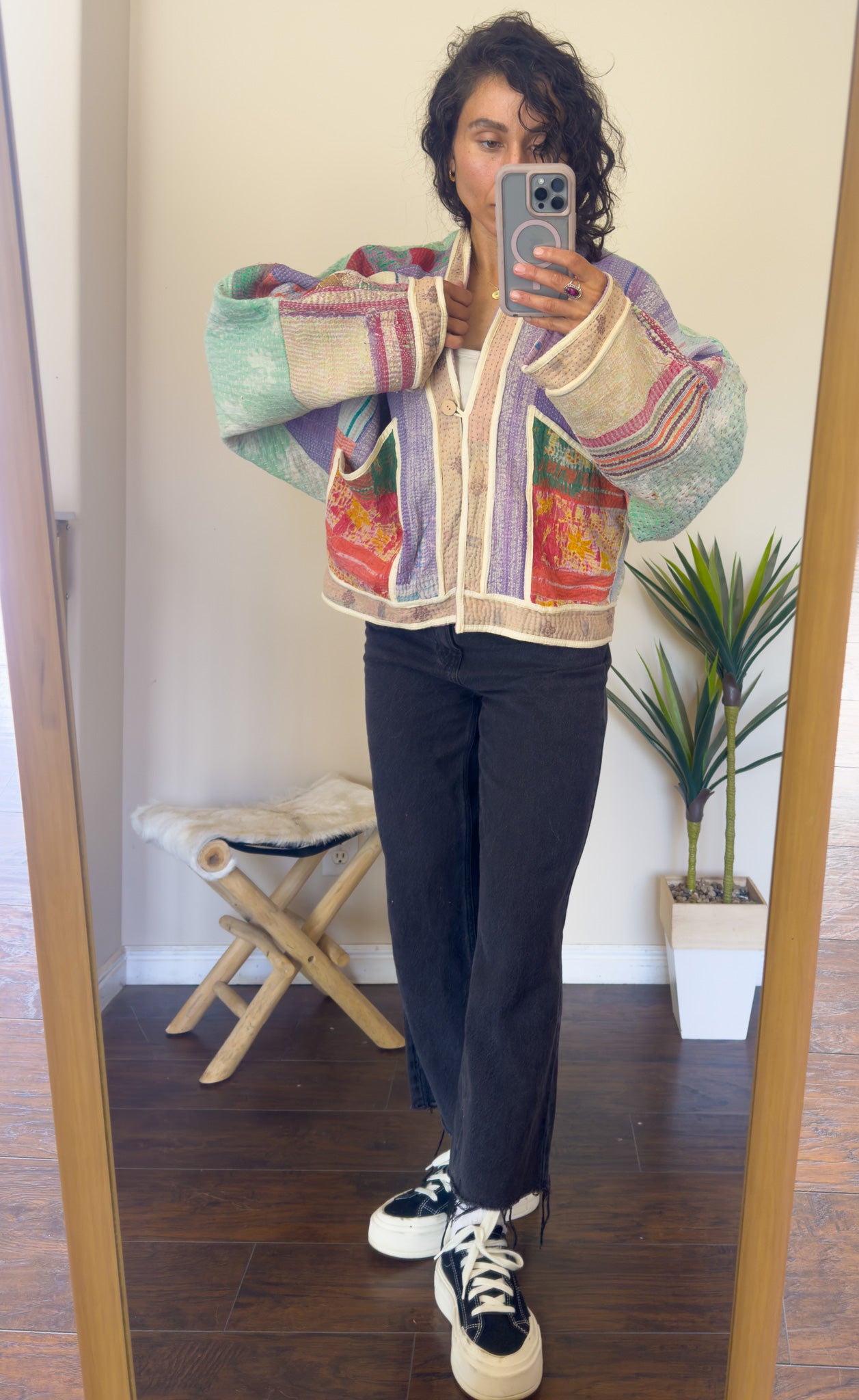 Good Karma | Raglan Sleeve Cropped Kantha Quilt Jacket