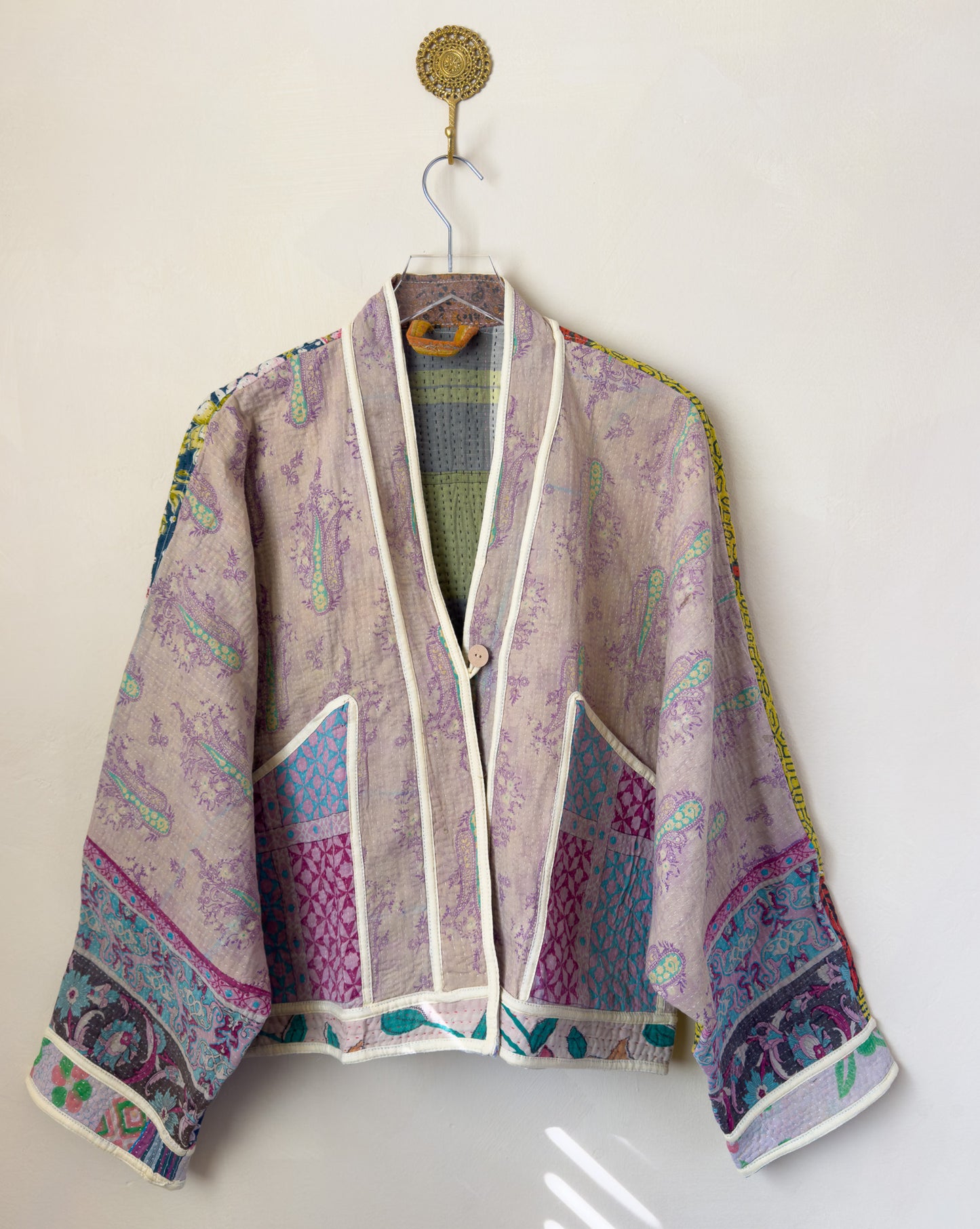 Good Karma | Raglan Sleeve Cropped Kantha Jacket | Reversible (Copy)