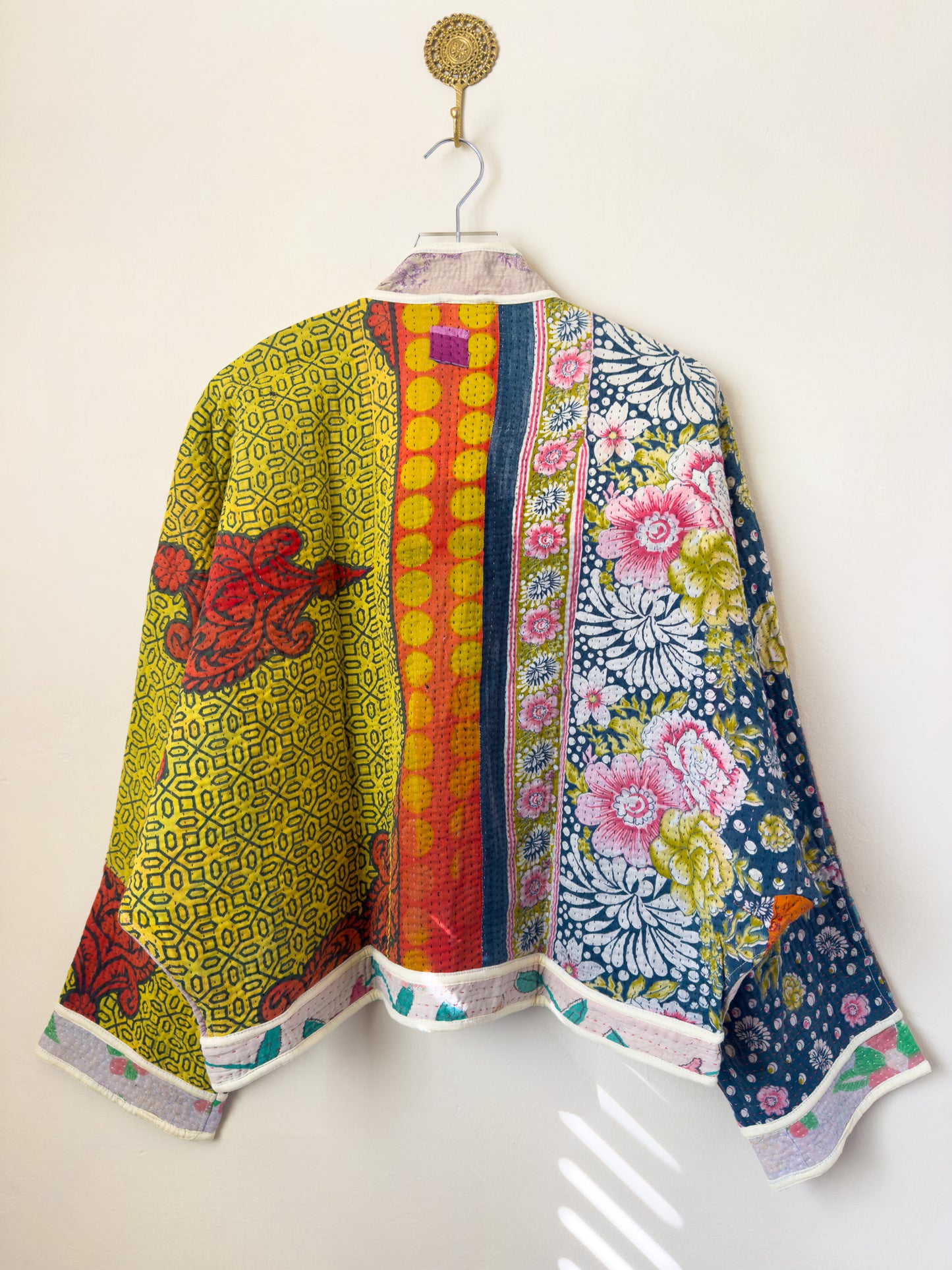 Good Karma | Raglan Sleeve Cropped Kantha Jacket | Reversible (Copy)