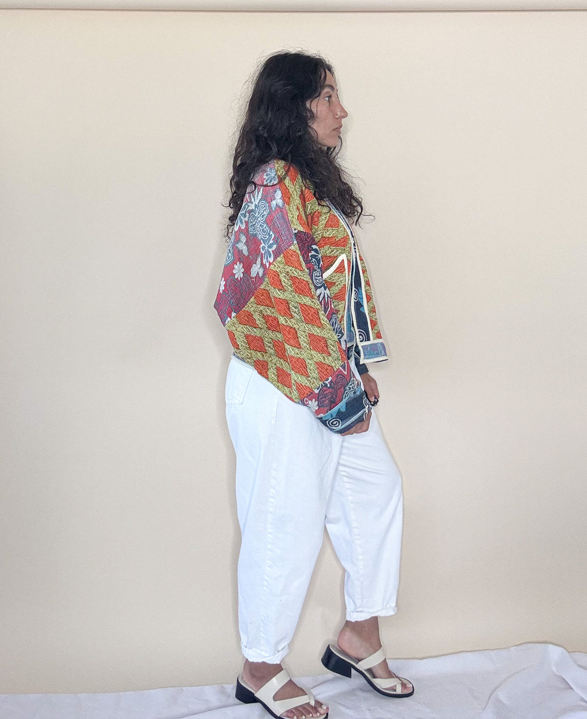 Good Karma | Raglan Sleeve Cropped Kantha Jacket