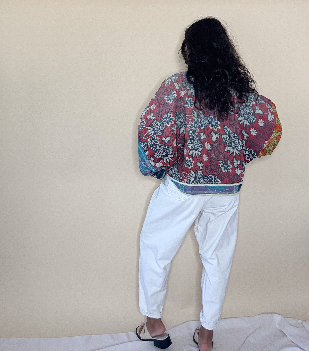 Good Karma | Raglan Sleeve Cropped Kantha Jacket