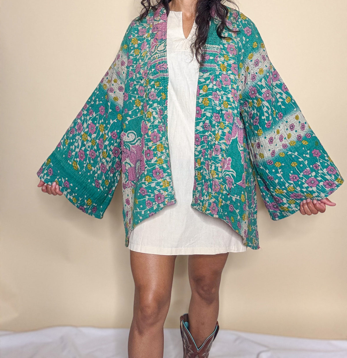 The Whimsy Kantha Kimono Jacket