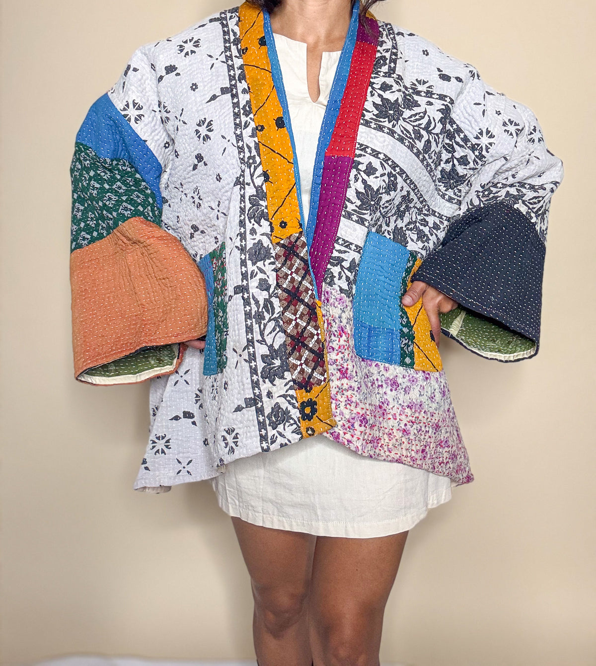 The Whimsy Kantha Kimono Jacket