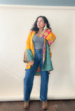 Leap Of Faith Kimono Style Kantha Jacket