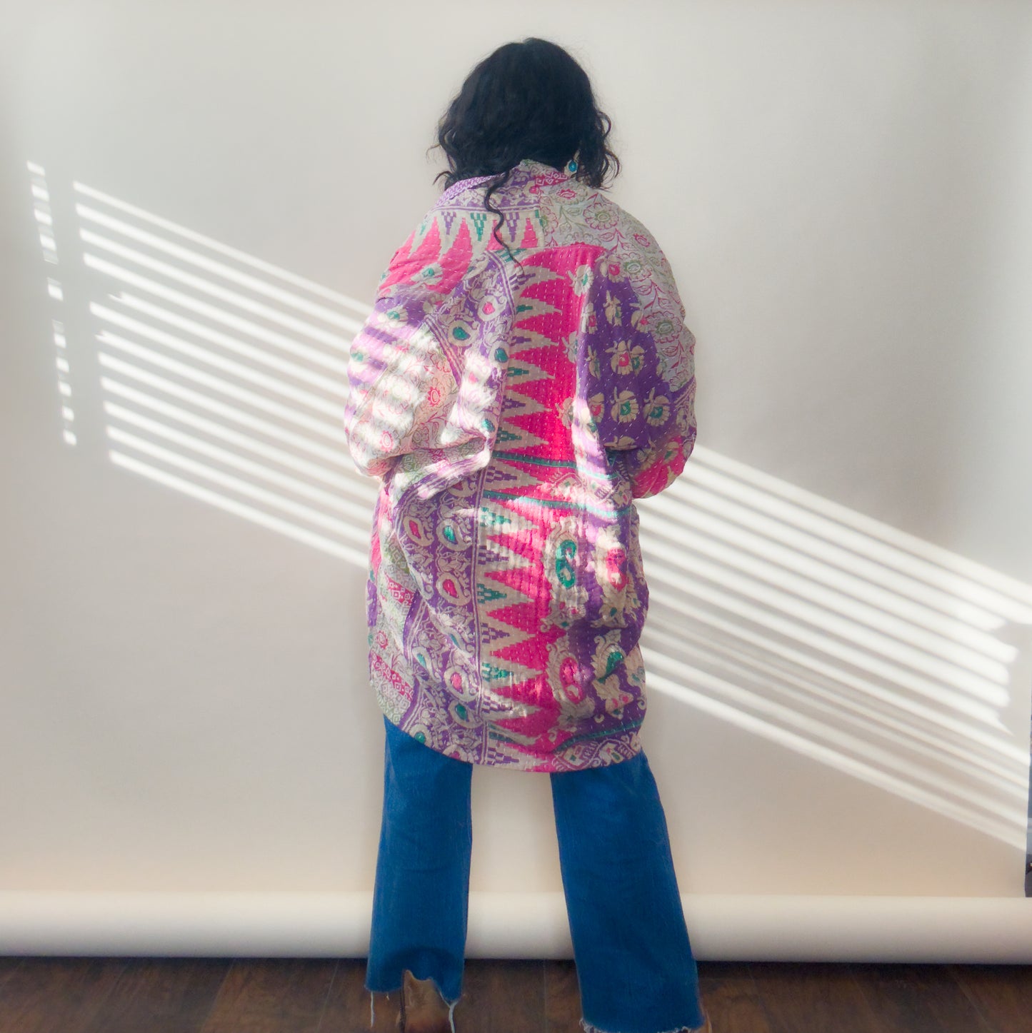 Free Spirit Kimono Style Kantha Jacket