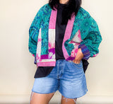 So Alive Raglan Sleeve Reversible Kantha Jacket