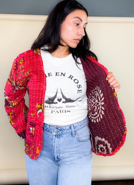 VIVA Not So Basic Kantha Jacket - Main Image