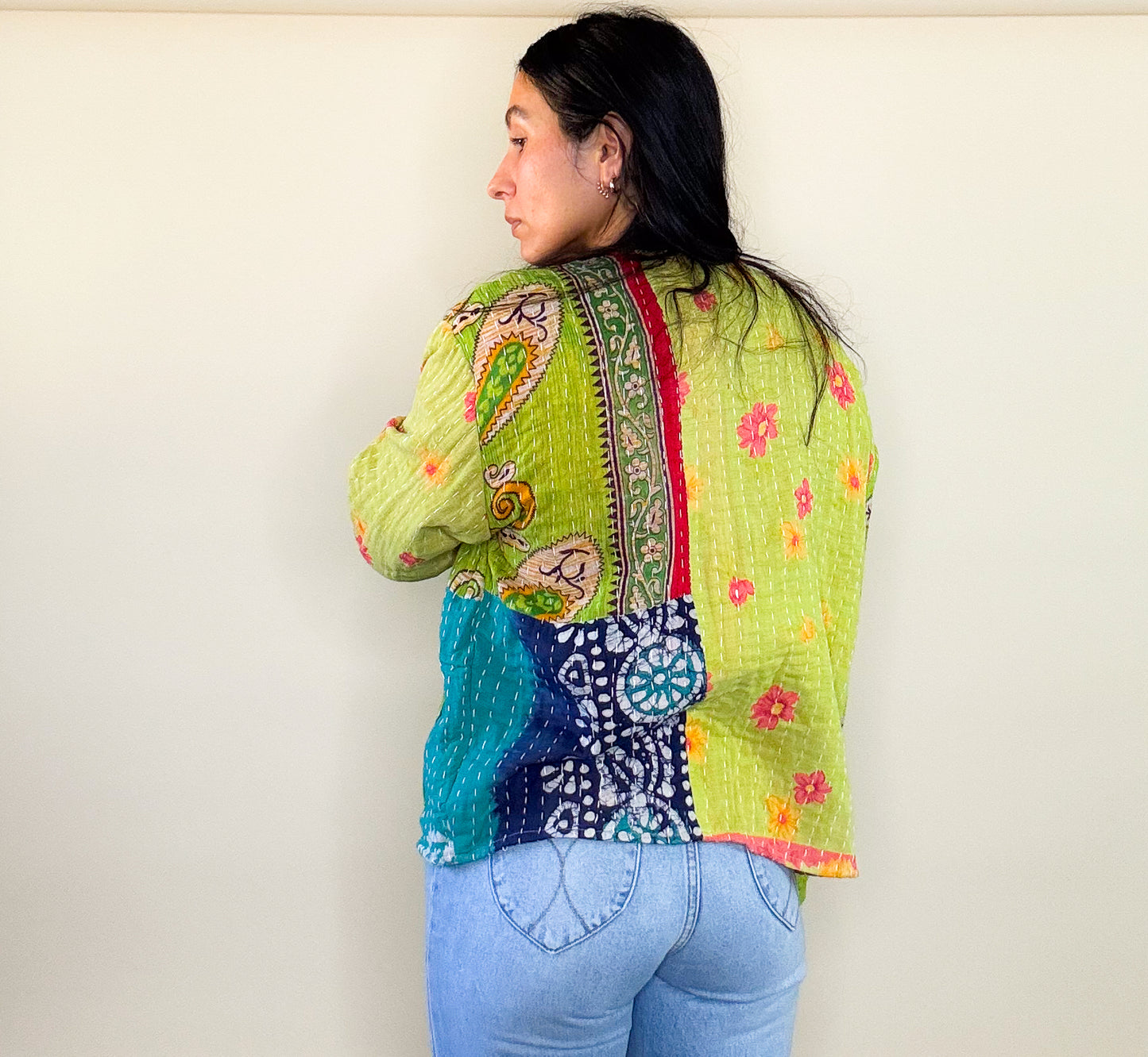 Twist Not So Basic Light Weight Kantha Jacket