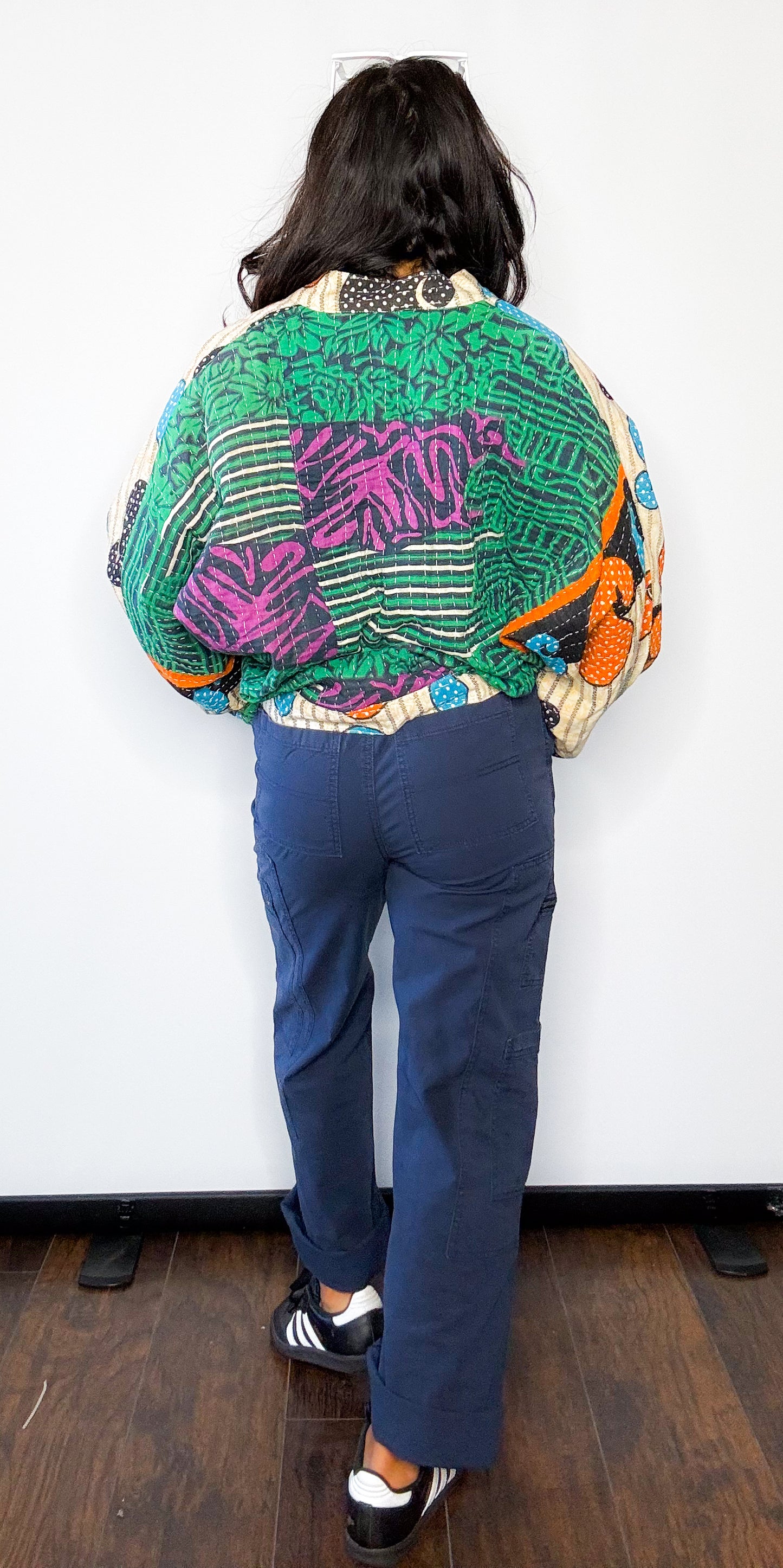 Eclectic| Raglan Sleeve Reversible Kantha Jacket