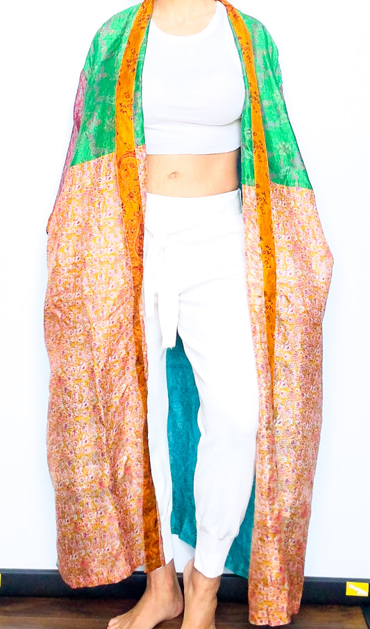 Jasmine Silk Maxi Kimono