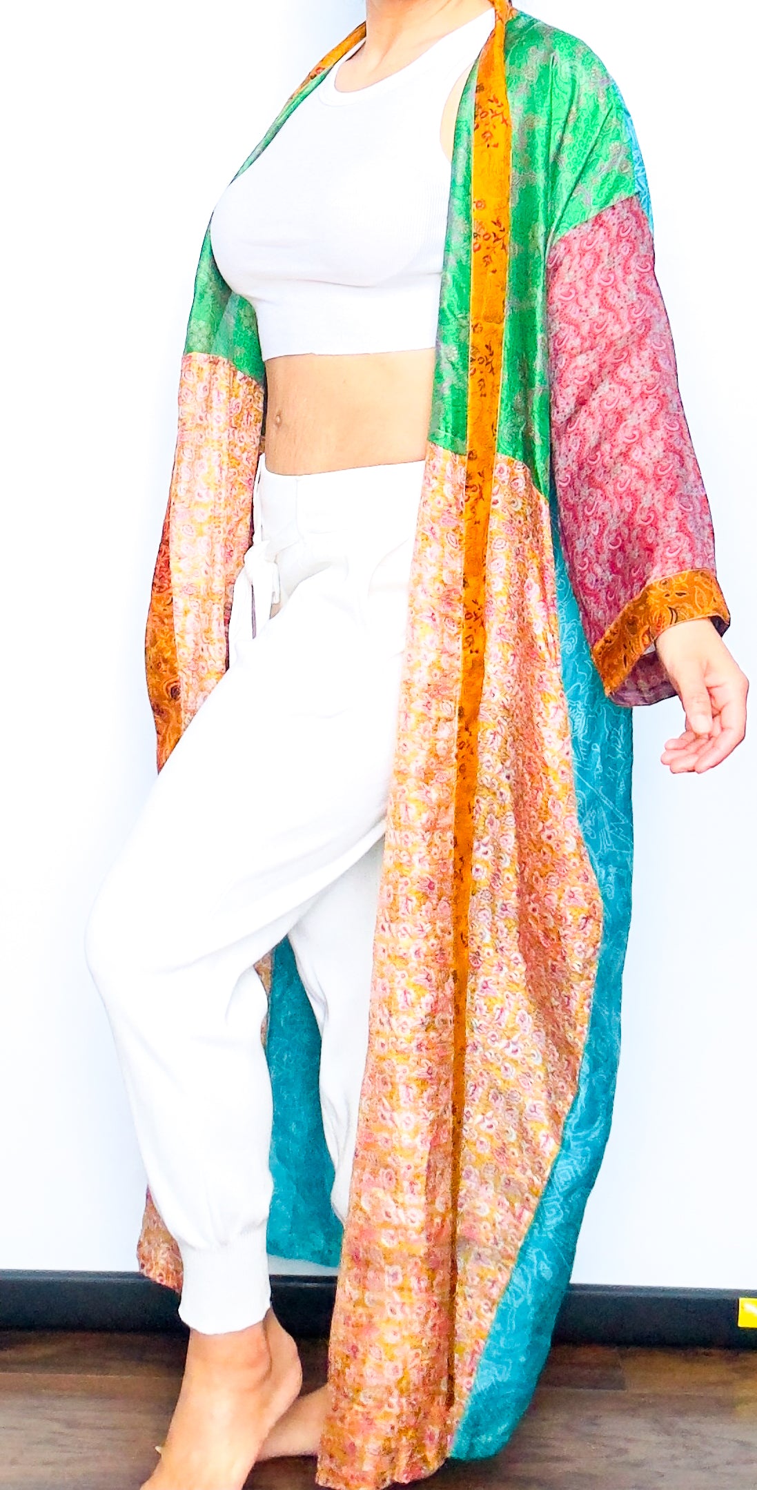 Jasmine Silk Maxi Kimono