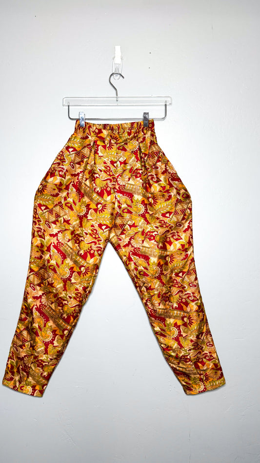 Riviera Maya Silk Harem Trouser Pants